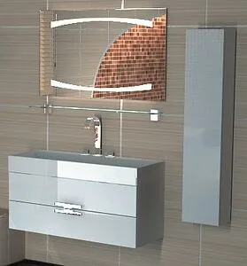 Шкаф-пенал подвесной Aqwella Ancona 35 белый An.05.35/W Шкаф-пенал подвесной Aqwella Ancona 35 белый An.05.35/W, 3