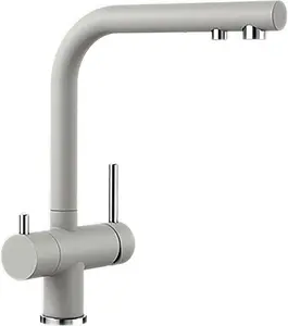 Смеситель для кухни с подключением к фильтру Blanco Fontas II жемчужный/хром 525147 Смеситель для кухни с подключением к фильтру Blanco Fontas II жемчужный/хром 525147, 1