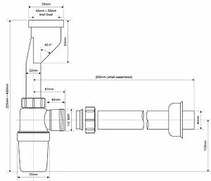 Сифон для писсуара Mc Alpine HC2PO-40 Сифон для писсуара Mc Alpine HC2PO-40, 2