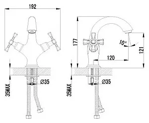 Смеситель для раковины Lemark Benefit хром LM2506C Смеситель для раковины Lemark Benefit хром LM2506C, 2
