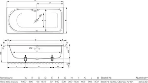 Ванна стальная Bette Ocean 180x80 белый 8856-000 Ванна стальная Bette Ocean 180x80 белый 8856-000, 5