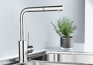 Смеситель для кухни с выдвижным изливом Blanco Mila-S хром 524214 Смеситель для кухни с выдвижным изливом Blanco Mila-S хром 524214, 4