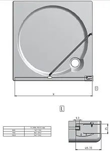 Душевое ограждение 900мм прозрачное стекло Roltechnik Tower Line TBS/900 746-9000000-00-02 Душевое ограждение 900мм прозрачное стекло Roltechnik Tower Line TBS/900 746-9000000-00-02, 2