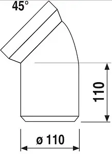 Патрубок для унитаза Sanit 45° 58.102.01..0000 Патрубок для унитаза Sanit 45° 58.102.01..0000, 2