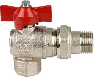 Кран шаровый с американкой угловой ½"в x ½"н Itap Ideal 2980012 Кран шаровый с американкой угловой ½"в x ½"н Itap Ideal 2980012, 1