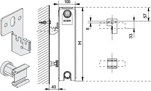 Радиатор стальной панельный Elsen ERK тип 22 500 x 1100 мм ERK220511 Радиатор стальной панельный Elsen ERK тип 22 500 x 1100 мм ERK220511, 3