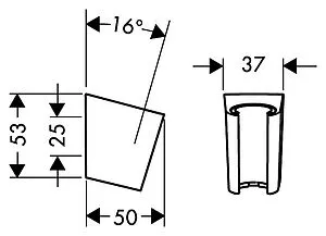 Держатель ручного душа Hansgrohe Porter'S хром 28331000 Держатель ручного душа Hansgrohe Porter'S хром 28331000, 2