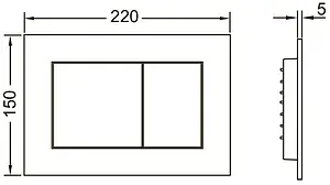 Инсталляция для подвесного унитаза Set 4 в 1 TECEbase kit 2.0 9400412 с кнопкой TECEnow хром Инсталляция для подвесного унитаза Set 4 в 1 TECEbase kit 2.0 9400412 с кнопкой TECEnow хром, 2