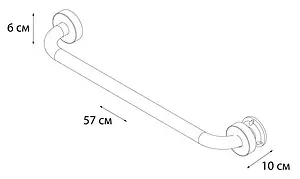 Поручень Fixsen Hotel хром FX-31017C Поручень Fixsen Hotel хром FX-31017C, 3