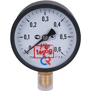 Манометр радиальный Росма ТМ-310Р.00 63мм 6 бар ¼" 00000006771 Манометр радиальный Росма ТМ-310Р.00 63мм 6 бар ¼" 00000006771, 1