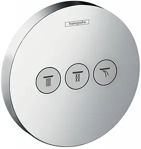 Вентиль переключающий на 3 потребителя Hansgrohe ShowerSelect S хром 15745000 Вентиль переключающий на 3 потребителя Hansgrohe ShowerSelect S хром 15745000, 1