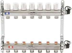 Группа коллекторная распределительная 7 отводов 1"в/в x ¾"ек Uni-fitt 451I4307 Группа коллекторная распределительная 7 отводов 1"в/в x ¾"ек Uni-fitt 451I4307, 1