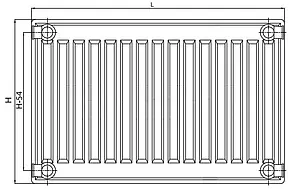 Радиатор стальной панельный Elsen ERK тип 22 500 x 1000 мм ERK220510 Радиатор стальной панельный Elsen ERK тип 22 500 x 1000 мм ERK220510, 2