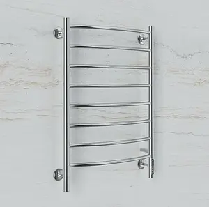 Полотенцесушитель электрический лесенка Terminus Классик П8 500х850 электро quick touch полированная сталь 4670078531360 Полотенцесушитель электрический лесенка Terminus Классик П8 500х850 электро quick touch полированная сталь 4670078531360, 4