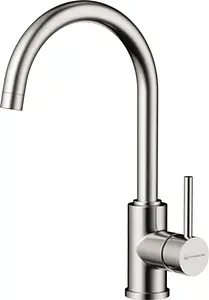 Смеситель для кухни Omoikiri Shinagawa BN нержавеющая сталь 4994230 Смеситель для кухни Omoikiri Shinagawa BN нержавеющая сталь 4994230, 1