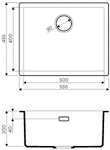 Мойка кухонная Omoikiri Yamakawa 55-U/I-CN canyon 4997033 Мойка кухонная Omoikiri Yamakawa 55-U/I-CN canyon 4997033, 2