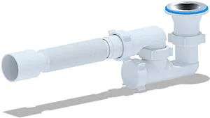 Сифон для душевого поддона Ани Пласт хром E215 Сифон для душевого поддона Ани Пласт хром E215, 1