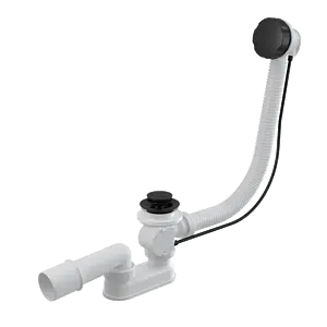 Слив-перелив для ванны AlcaPlast чёрный матовый A55BLACK Слив-перелив для ванны AlcaPlast чёрный матовый A55BLACK, 1