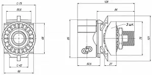 Адаптер скважинный 1" Джилекс САУ 9025 Адаптер скважинный 1" Джилекс САУ 9025, 2