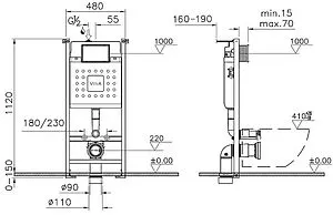 Комплект 5 в 1 VitrA Normus L-box 9773B003-7207 с кнопкой белый глянцевый Комплект 5 в 1 VitrA Normus L-box 9773B003-7207 с кнопкой белый глянцевый, 2
