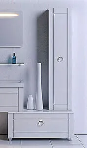 Шкаф-пенал подвесной Aqwella Infinity 35 белый Inf.05.35 Шкаф-пенал подвесной Aqwella Infinity 35 белый Inf.05.35, 3