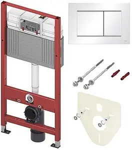 Инсталляция для подвесного унитаза Set 4 в 1 TECEbase kit 2.0 9400413 с кнопкой TECEnow белый глянцевый Инсталляция для подвесного унитаза Set 4 в 1 TECEbase kit 2.0 9400413 с кнопкой TECEnow белый глянцевый, 1