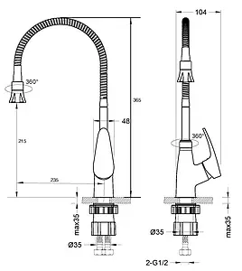 Смеситель для кухни Lemark Linara хром LM0413C Смеситель для кухни Lemark Linara хром LM0413C, 2