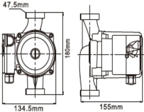Насос циркуляционный Valtec 25/8-180 VRS.258.18.0 Насос циркуляционный Valtec 25/8-180 VRS.258.18.0, 2