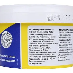 Паста уплотнительная 360г Unipak 5075036 Паста уплотнительная 360г Unipak 5075036, 5