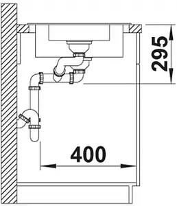 Мойка кухонная Blanco Tipo II 6 S 100 нержавеющая сталь 526620 Мойка кухонная Blanco Tipo II 6 S 100 нержавеющая сталь 526620, 4