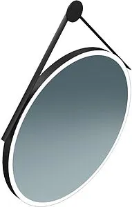 Зеркало на ремне с подсветкой Kerama Marazzi Cono 70 чёрный матовый CO.mi.P.70\BLK Зеркало на ремне с подсветкой Kerama Marazzi Cono 70 чёрный матовый CO.mi.P.70\BLK, 1