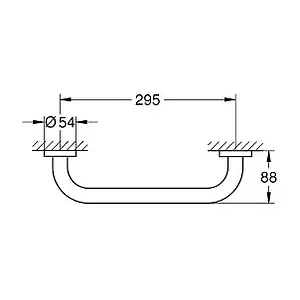 Поручень Grohe Essentials хром 40421001 Поручень Grohe Essentials хром 40421001, 2