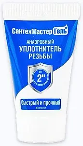 Гель анаэробный до 2" 15г синий СантехМастер Гель 04017 Гель анаэробный до 2" 15г синий СантехМастер Гель 04017, 1
