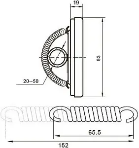 Термометр биметаллический накладной TIM 63мм 120°С от 1 до 2" Y-63A-120 Термометр биметаллический накладной TIM 63мм 120°С от 1 до 2" Y-63A-120, 2