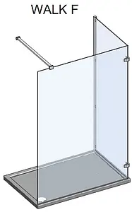 Душевое ограждение 1500x900мм прозрачное стекло Roltechnik Walk WALK F/1500/900 939-1500900-00-02 Душевое ограждение 1500x900мм прозрачное стекло Roltechnik Walk WALK F/1500/900 939-1500900-00-02, 3