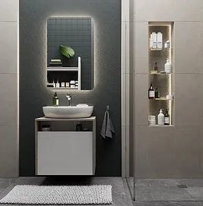 Зеркало с подсветкой Kerama Marazzi Pro 55 белый PRO.mi.55\WHT Зеркало с подсветкой Kerama Marazzi Pro 55 белый PRO.mi.55\WHT, 3