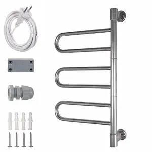 Полотенцесушитель электрический U-образный Energy U-G3K полированная сталь Полотенцесушитель электрический U-образный Energy U-G3K полированная сталь, 2