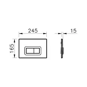 Комплект 5 в 1 VitrA Normus 9773B003-7201 с кнопкой Loop 740-0500 белый глянцевый Комплект 5 в 1 VitrA Normus 9773B003-7201 с кнопкой Loop 740-0500 белый глянцевый, 4