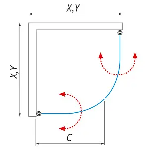 Душевое ограждение 900x900мм прозрачное стекло Roltechnik Tower Line TR1/900 722-9000000-01-02 Душевое ограждение 900x900мм прозрачное стекло Roltechnik Tower Line TR1/900 722-9000000-01-02, 4