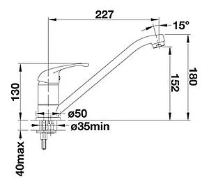 Смеситель для кухни Blanco Daras белый 524182 Смеситель для кухни Blanco Daras белый 524182, 2