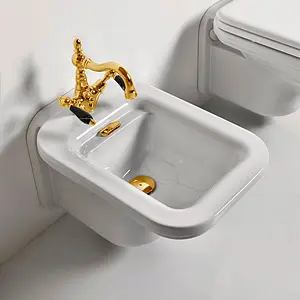 Биде подвесное Kerasan Waldorf белый 4125K1bi/cr*1 Биде подвесное Kerasan Waldorf белый 4125K1bi/cr*1, 5