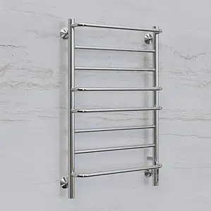 Полотенцесушитель электрический лесенка Terminus Евромикс П8 500х850 электро quick touch полированная сталь 4670078531292 Полотенцесушитель электрический лесенка Terminus Евромикс П8 500х850 электро quick touch полированная сталь 4670078531292, 4