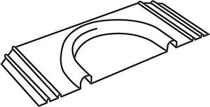 Пластина теплораспределительная поворотная 110x245мм Rehau TS-14 12003041001 Пластина теплораспределительная поворотная 110x245мм Rehau TS-14 12003041001, 2