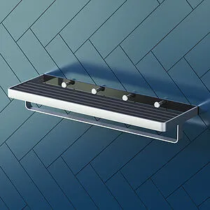 Полка для полотенец Damixa Jupiter чёрный матовый/алюминий DA7737700 Полка для полотенец Damixa Jupiter чёрный матовый/алюминий DA7737700, 4