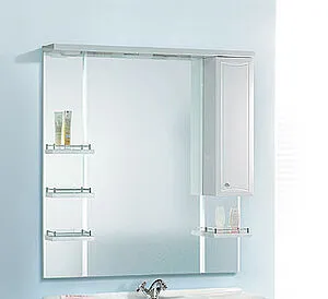 Шкаф-зеркало Aqwella Barcelona 100 белый Ba.02.10 Шкаф-зеркало Aqwella Barcelona 100 белый Ba.02.10, 3