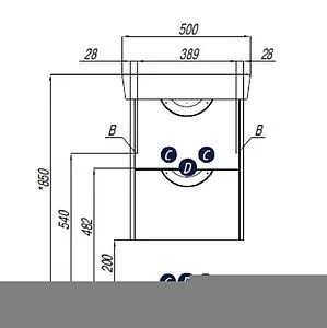 Тумба-умывальник Aquaton Сильва 50 дуб макиато 1A2117K1SIW50 Тумба-умывальник Aquaton Сильва 50 дуб макиато 1A2117K1SIW50, 2