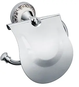 Держатель туалетной бумаги Fixsen Bogema хром/белый с рисункомFX-78510 Держатель туалетной бумаги Fixsen Bogema хром/белый с рисункомFX-78510, 1