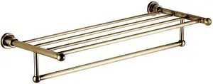 Полка для полотенец Aquanet брашированная бронза 3862 Полка для полотенец Aquanet брашированная бронза 3862, 1
