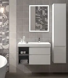 Шкаф-пенал подвесной Kerama Marazzi Cubo 35 белый CUB.165Lh\WHT.M Шкаф-пенал подвесной Kerama Marazzi Cubo 35 белый CUB.165Lh\WHT.M, 3