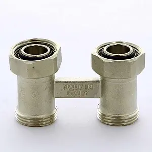 Узел нижнего подключения радиатора прямой ¾"ек x ¾"ек Tiemme 3390001 Узел нижнего подключения радиатора прямой ¾"ек x ¾"ек Tiemme 3390001, 5